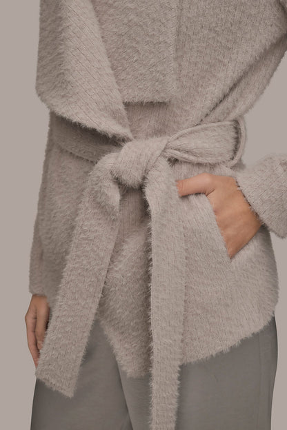 TIE-FRONT WRAP JACKET