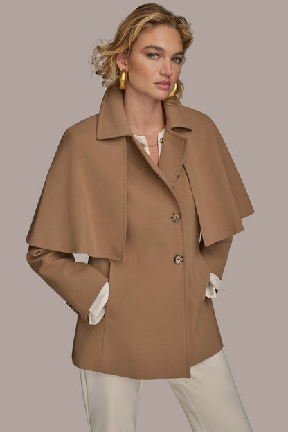 WATER REPELLENT CREPE CAPELET