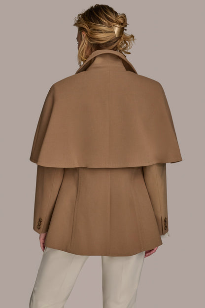 WATER REPELLENT CREPE CAPELET