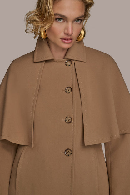 WATER REPELLENT CREPE CAPELET