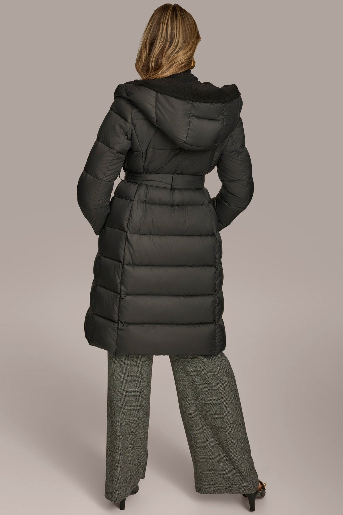 TIE WAIST PUFFER