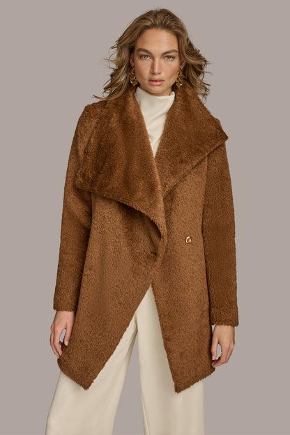 Belted Wool Wrap Coat