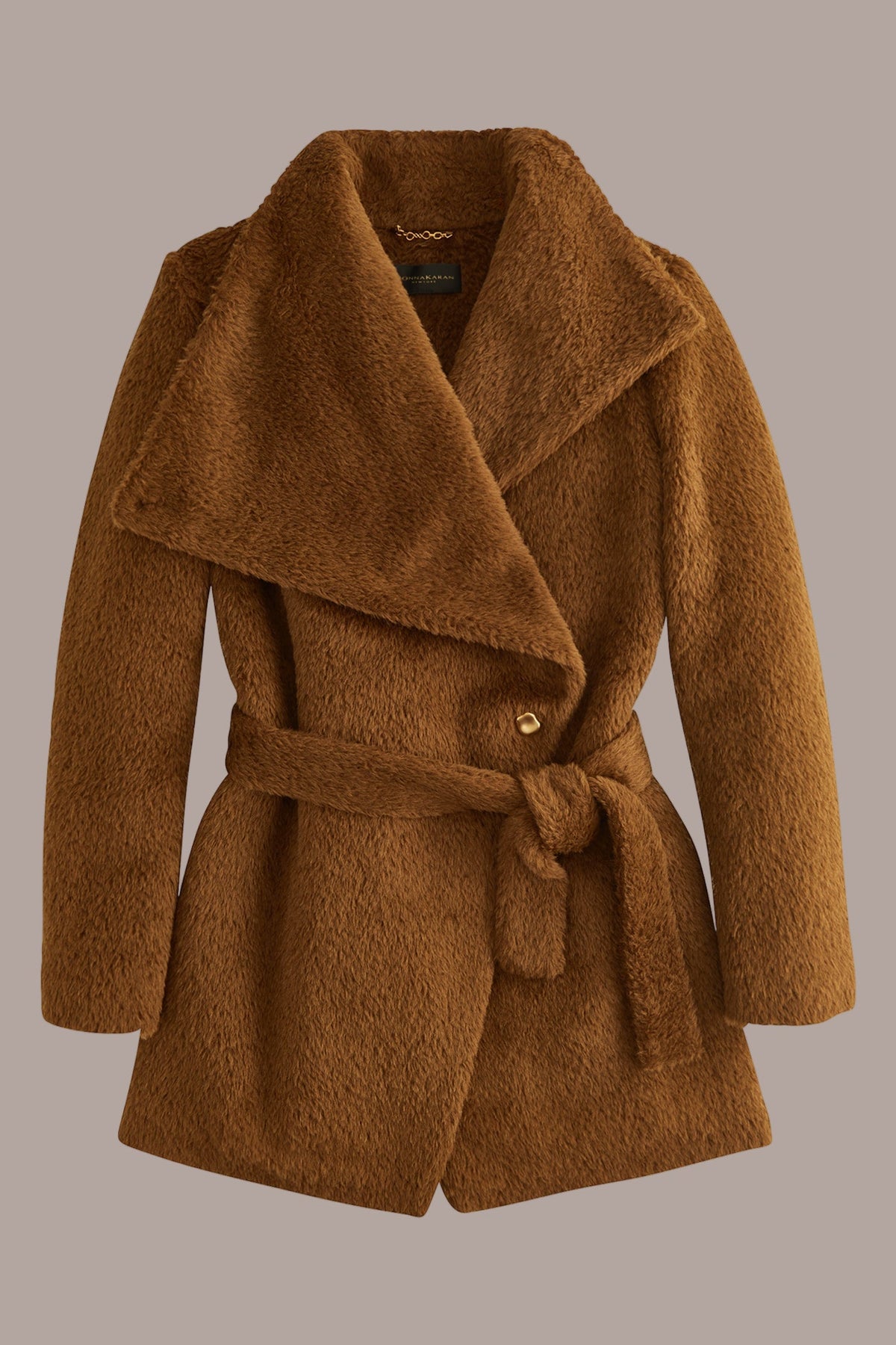 Belted Wool Wrap Coat