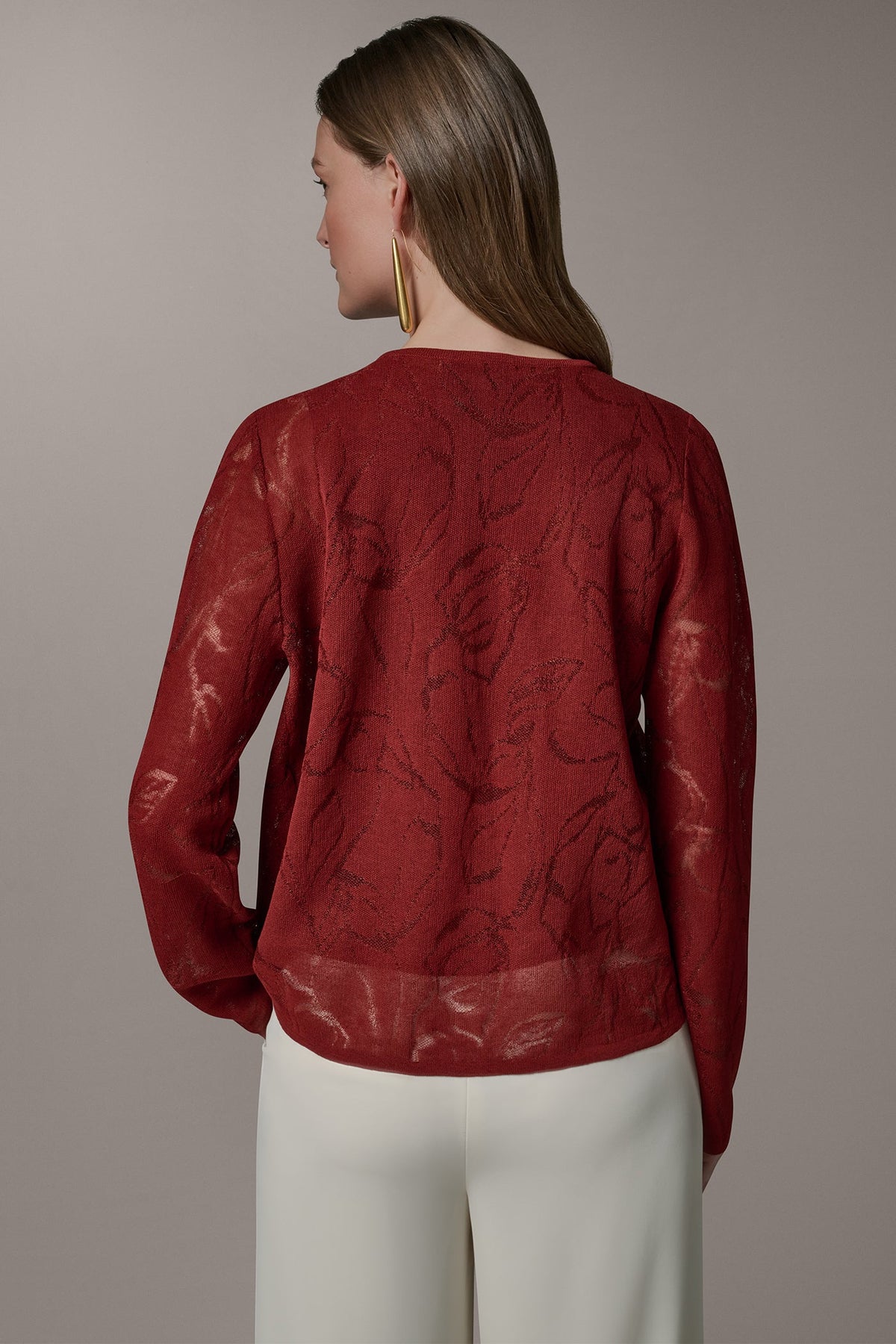 FLORAL SHEER CARDIGAN