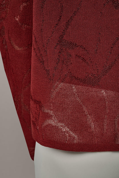 FLORAL SHEER CARDIGAN