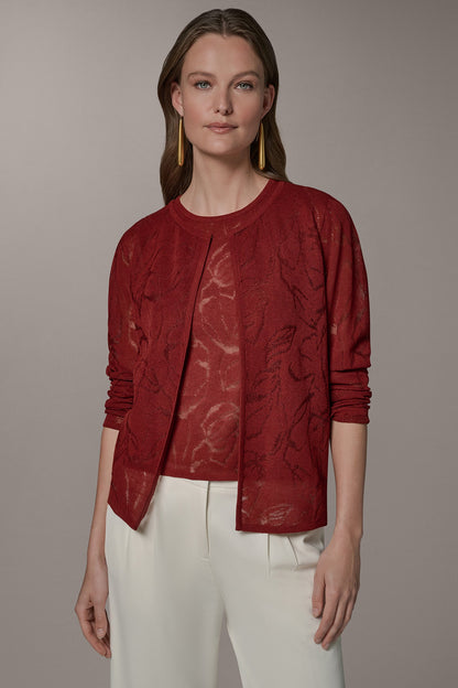 FLORAL SHEER CARDIGAN