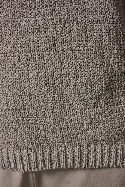 SHORT SLEEVE MÉLANGE EASY SWEATER