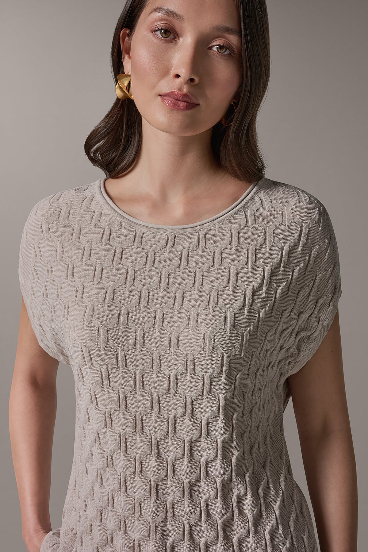 CAP SLEEVE SWEATER