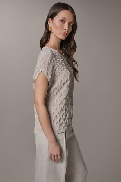 CAP SLEEVE SWEATER