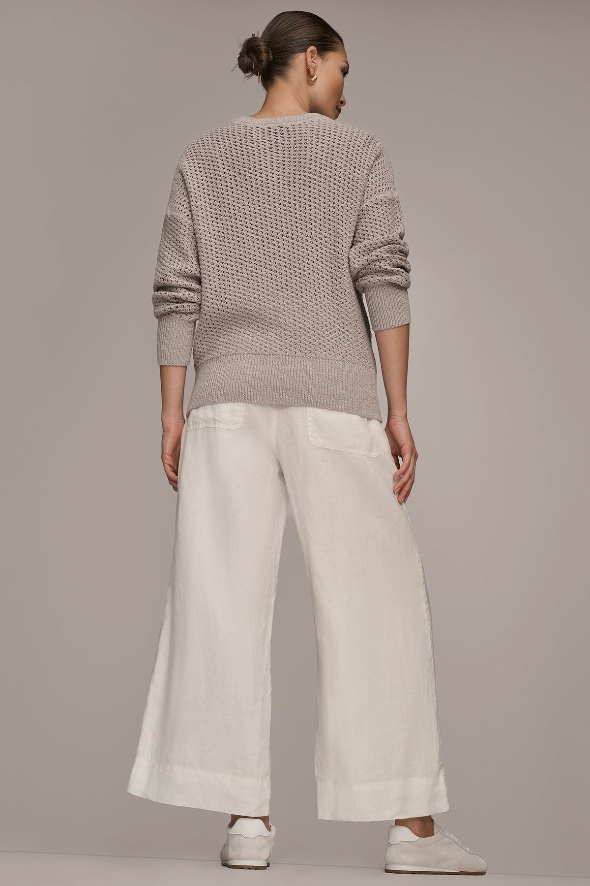 LONG SLEEVE OPEN STITCH SWEATER