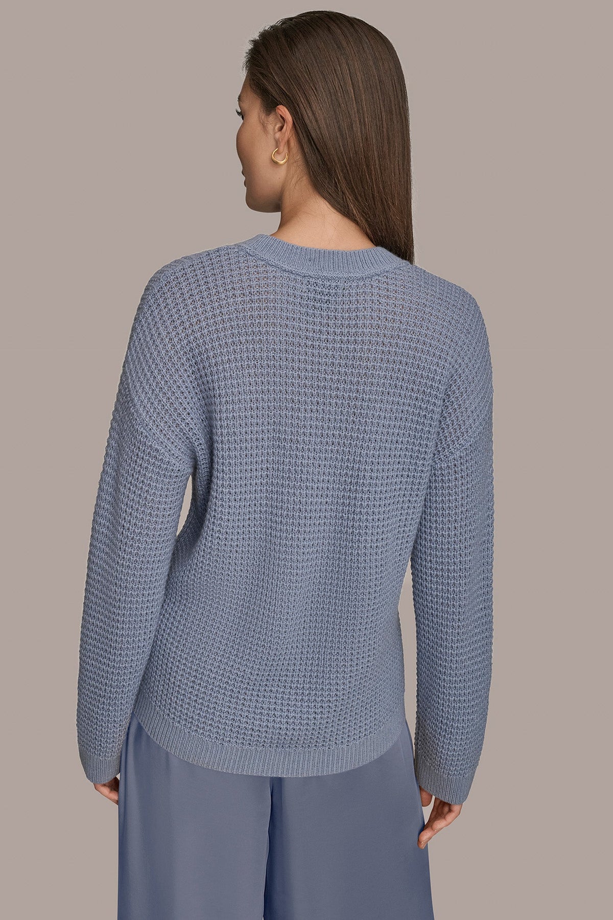 WOOL AND CASHMERE-BLEND POCKET SWEATER