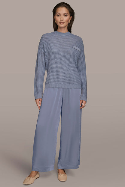 WOOL AND CASHMERE-BLEND POCKET SWEATER