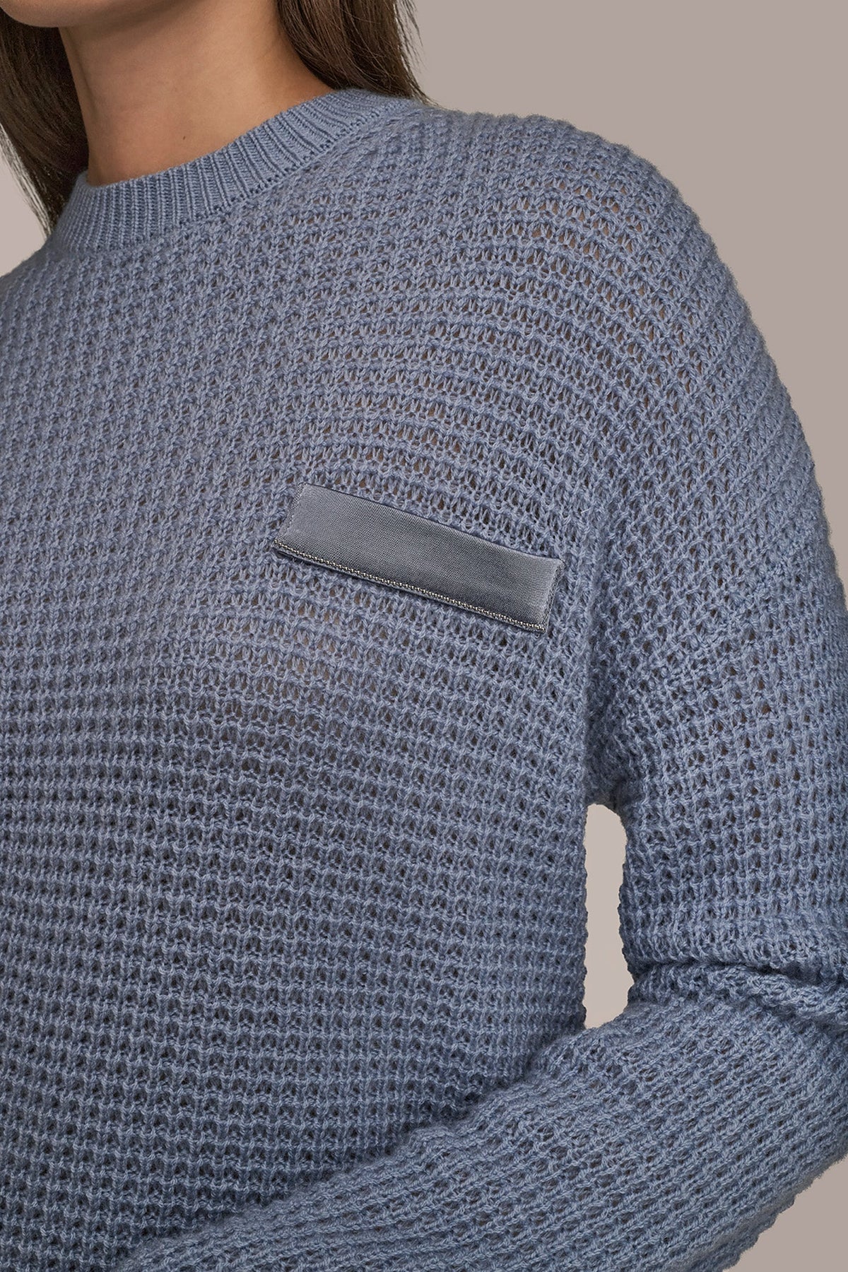 WOOL AND CASHMERE-BLEND POCKET SWEATER