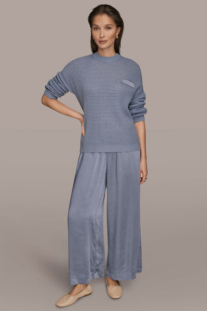 WOOL AND CASHMERE-BLEND POCKET SWEATER