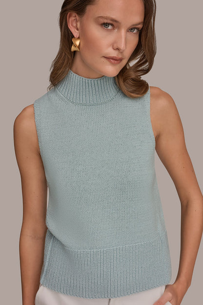 SLEEVELESS A-LINE SWEATER