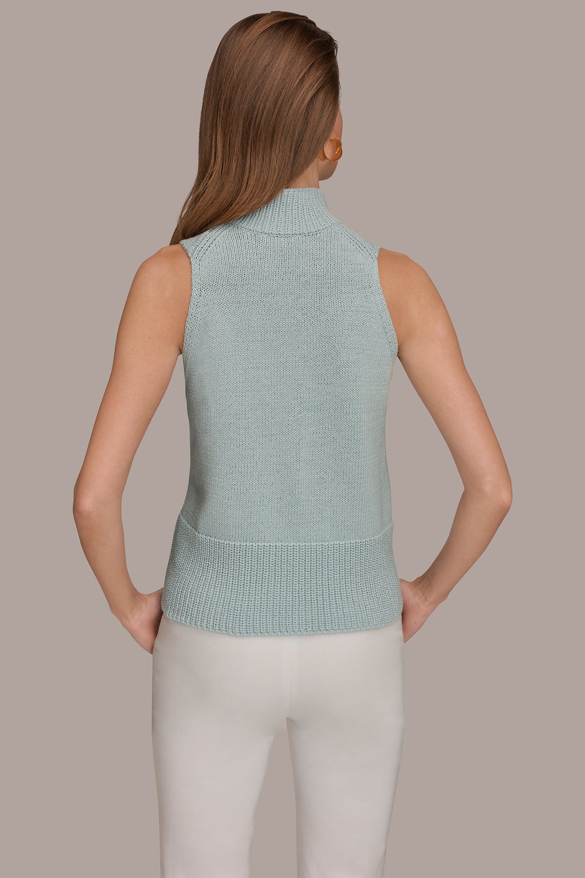 SLEEVELESS A-LINE SWEATER