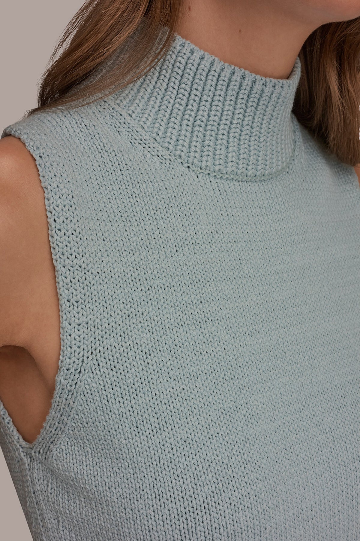 SLEEVELESS A-LINE SWEATER