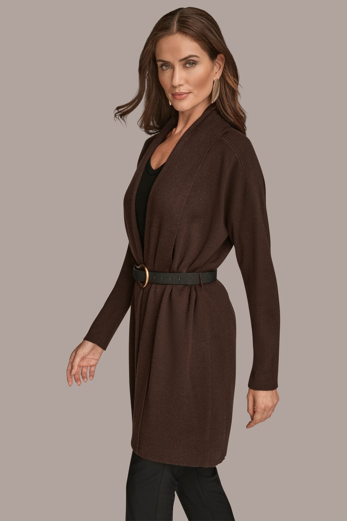 V-NECK LONG CARDIGAN