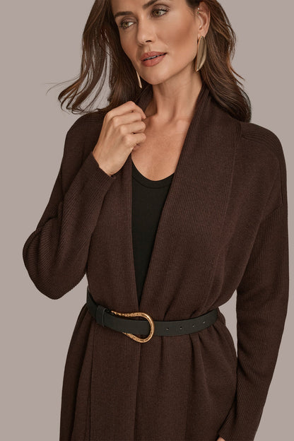 V-NECK LONG CARDIGAN