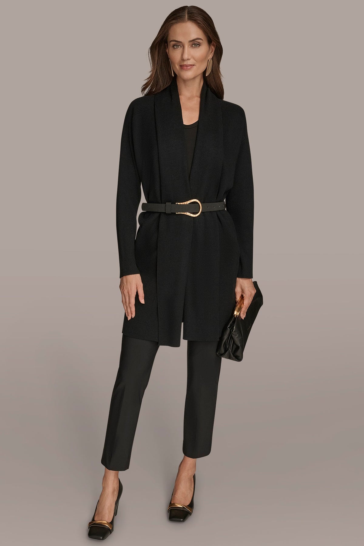 V-NECK LONG CARDIGAN