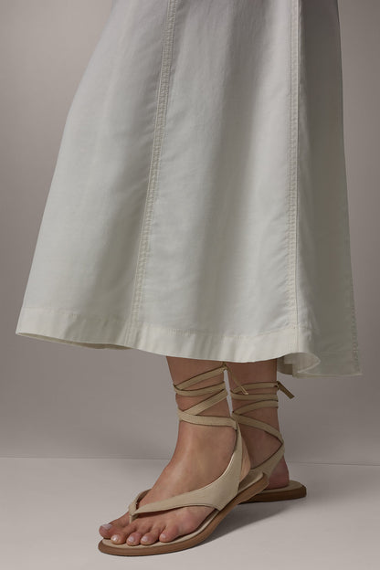 MIDI A-LINE PANEL SKIRT