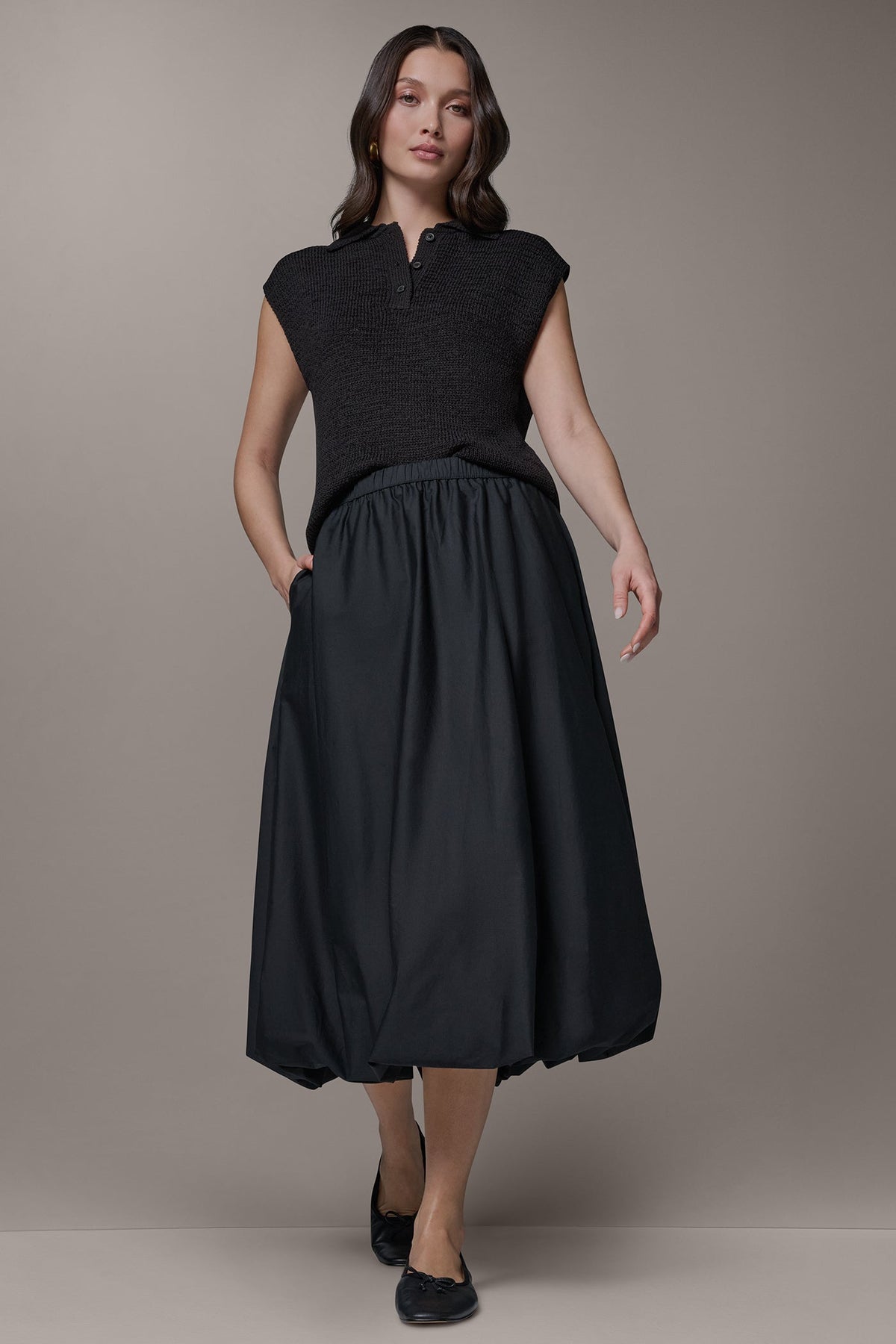 MIDI BUBBLE SKIRT