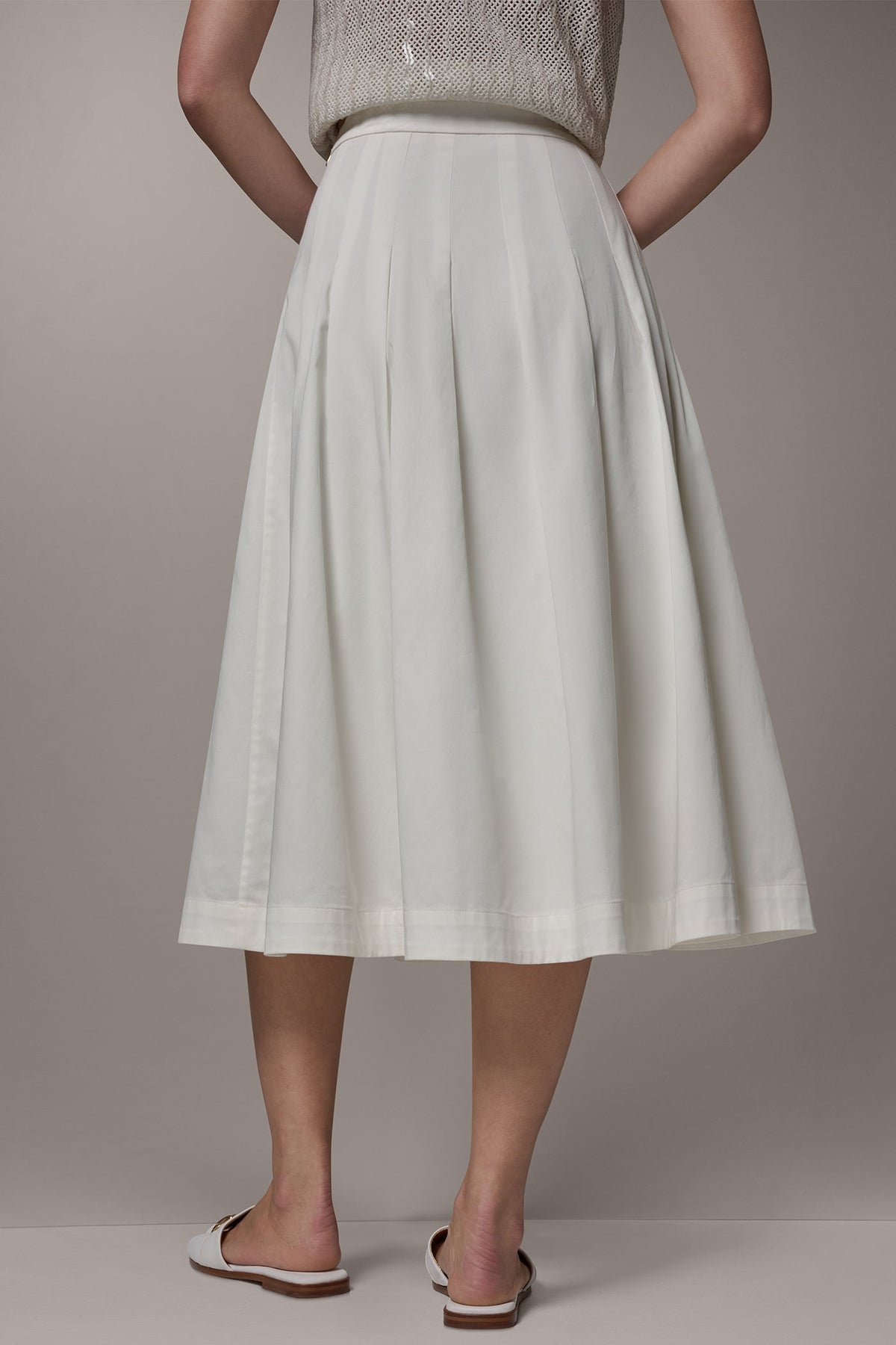 MIDI A-LINE SKIRT