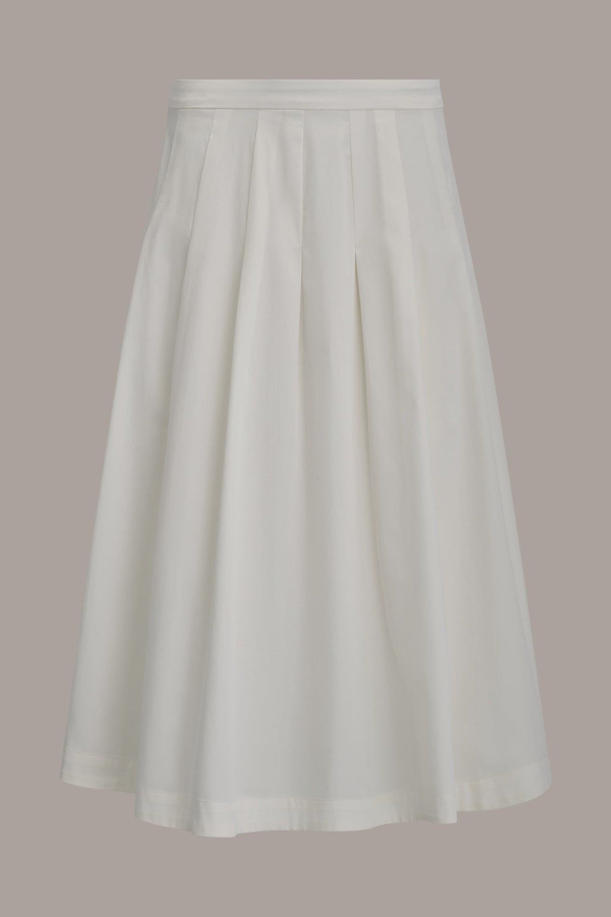 MIDI A-LINE SKIRT
