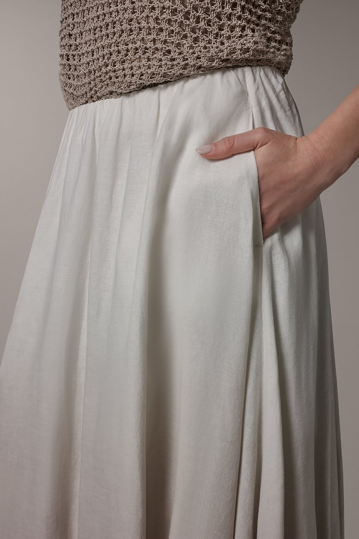DIP DYE MIDI BUBBLE SKIRT