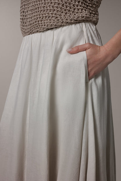 DIP DYE MIDI BUBBLE SKIRT