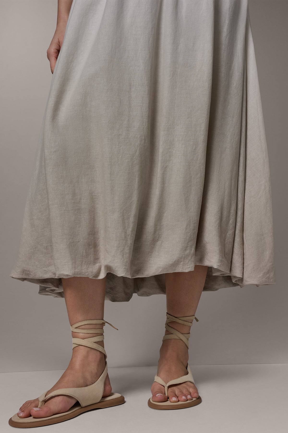 DIP DYE MIDI BUBBLE SKIRT