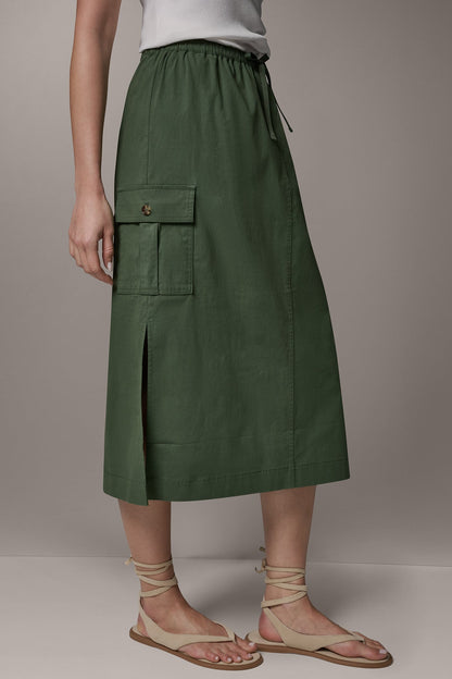 MIDI CARGO PENCIL SKIRT