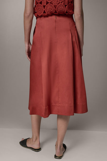 MIDI A-LINE SKIRT