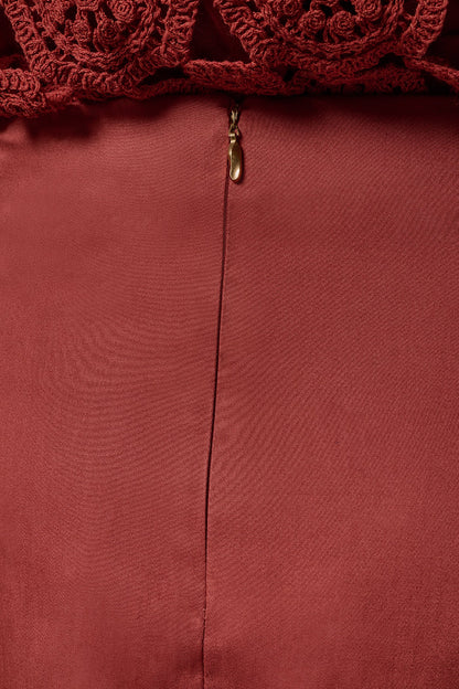 MIDI A-LINE SKIRT