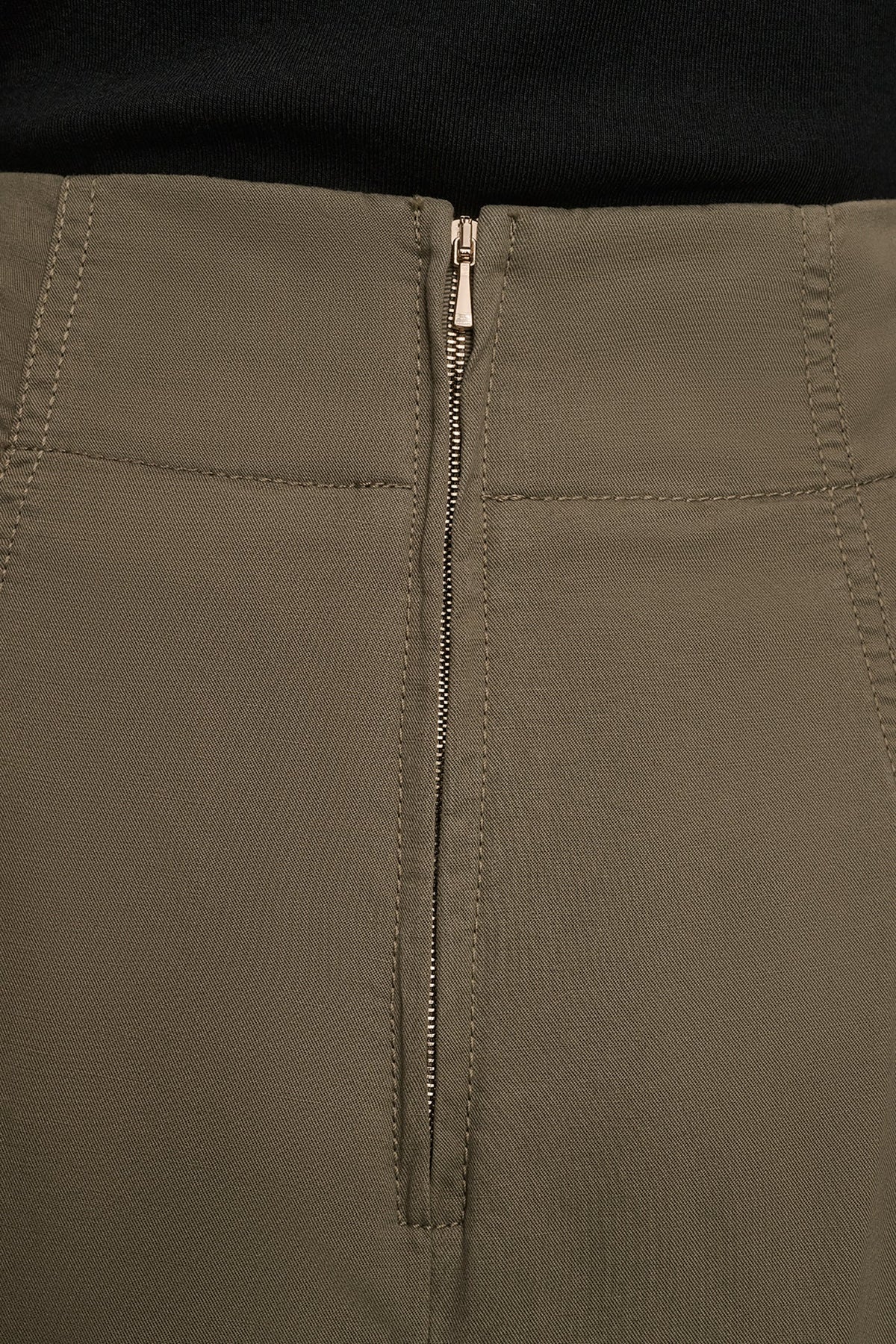 BRUSHED MIDI PANEL TRUMPET SKIRT
