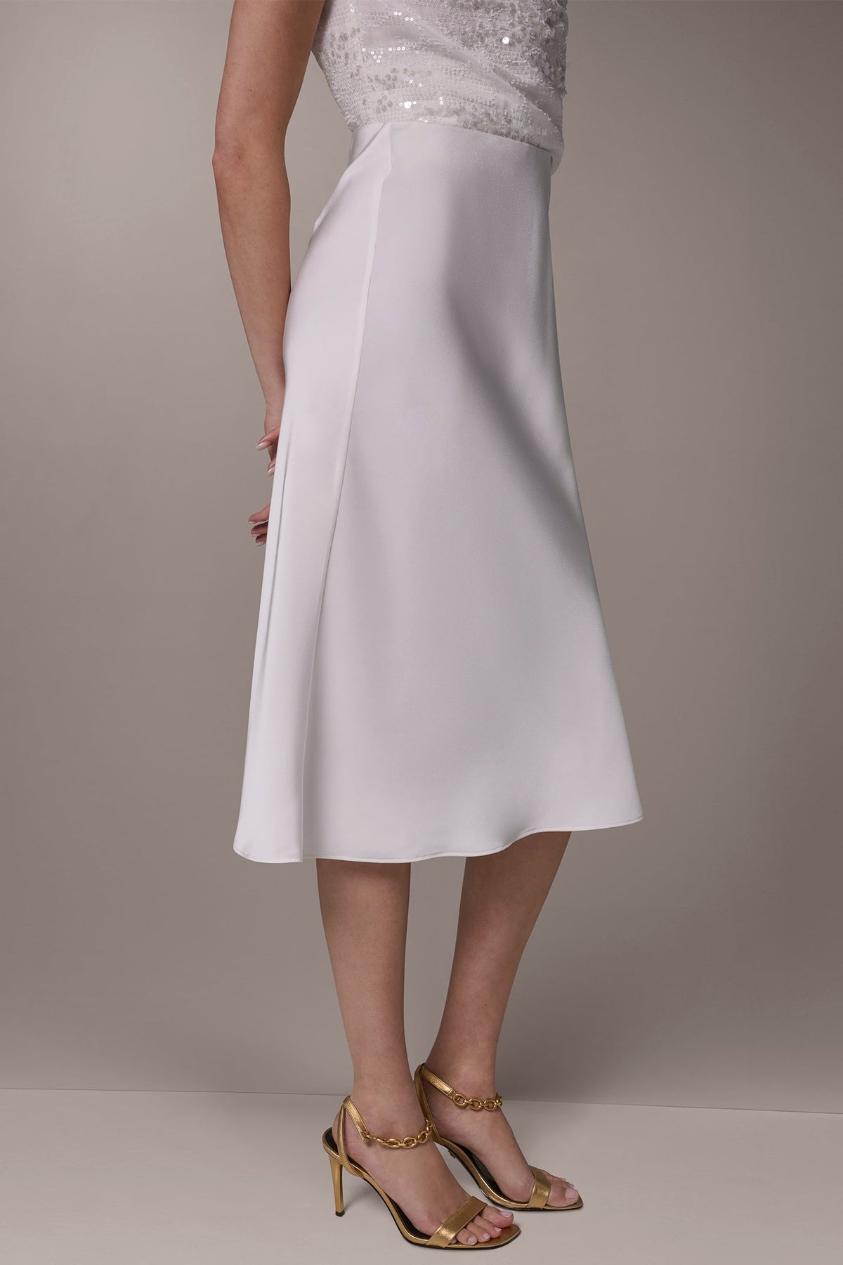 SATIN BIAS SKIRT