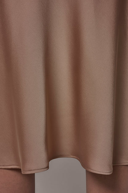 SATIN BIAS MIDI SKIRT