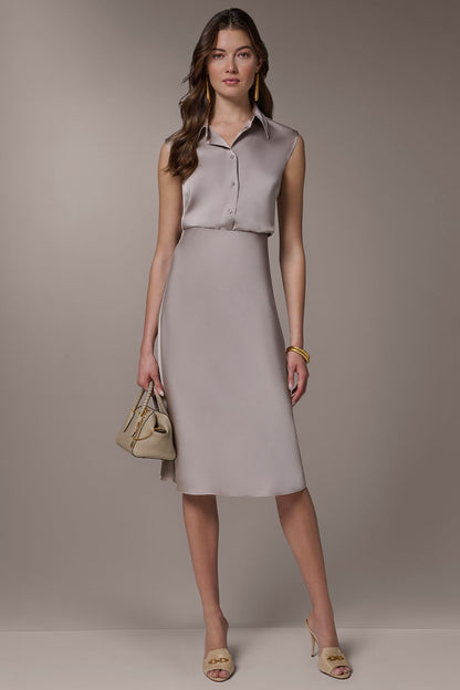 SATIN BIAS SKIRT