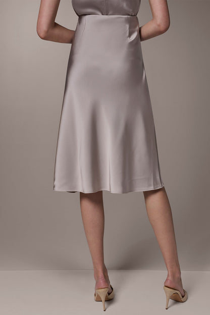 SATIN BIAS SKIRT