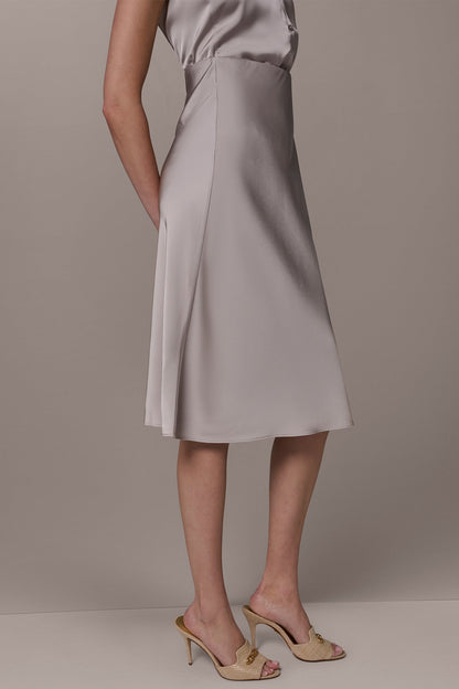 SATIN BIAS SKIRT