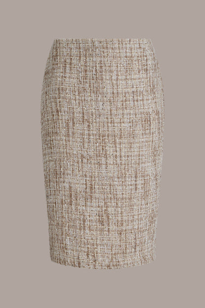 SEQUIN TWEED MIDI SUIT PENCIL SKIRT