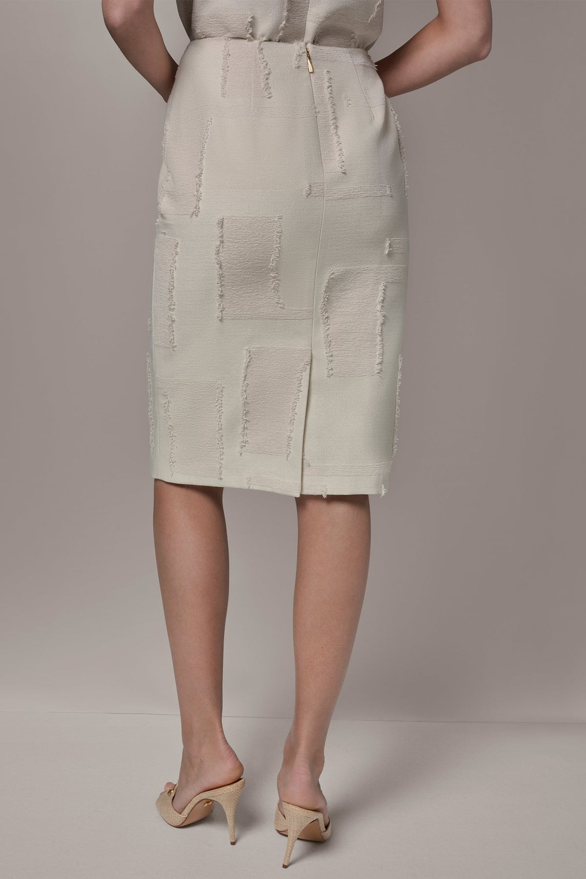 JACQUARD MIDI SUIT PENCIL SKIRT