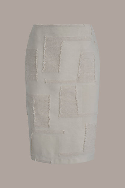 JACQUARD MIDI SUIT PENCIL SKIRT