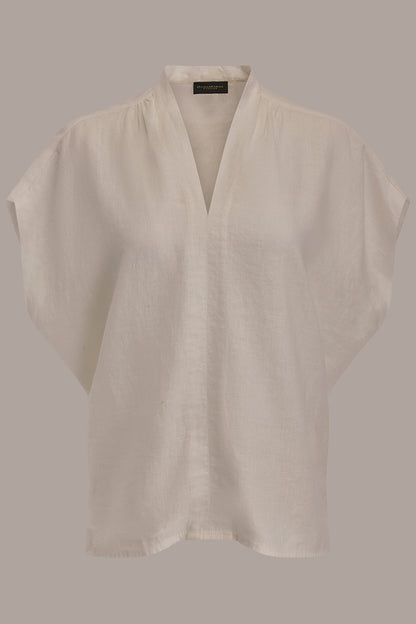 LINEN SLEEVELESS BLOUSE