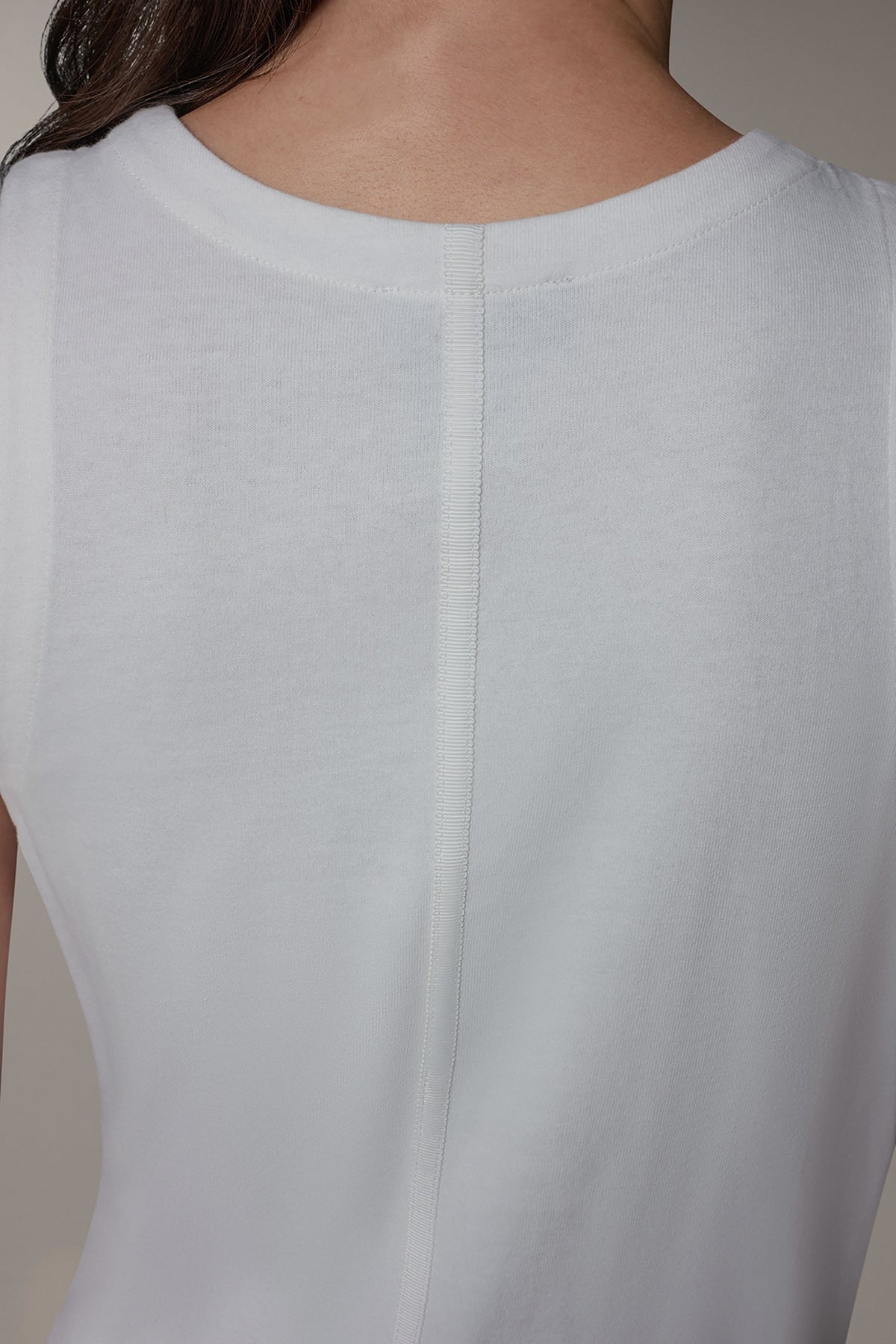 SLEEVELESS MIDI TRAPEZE DRESS