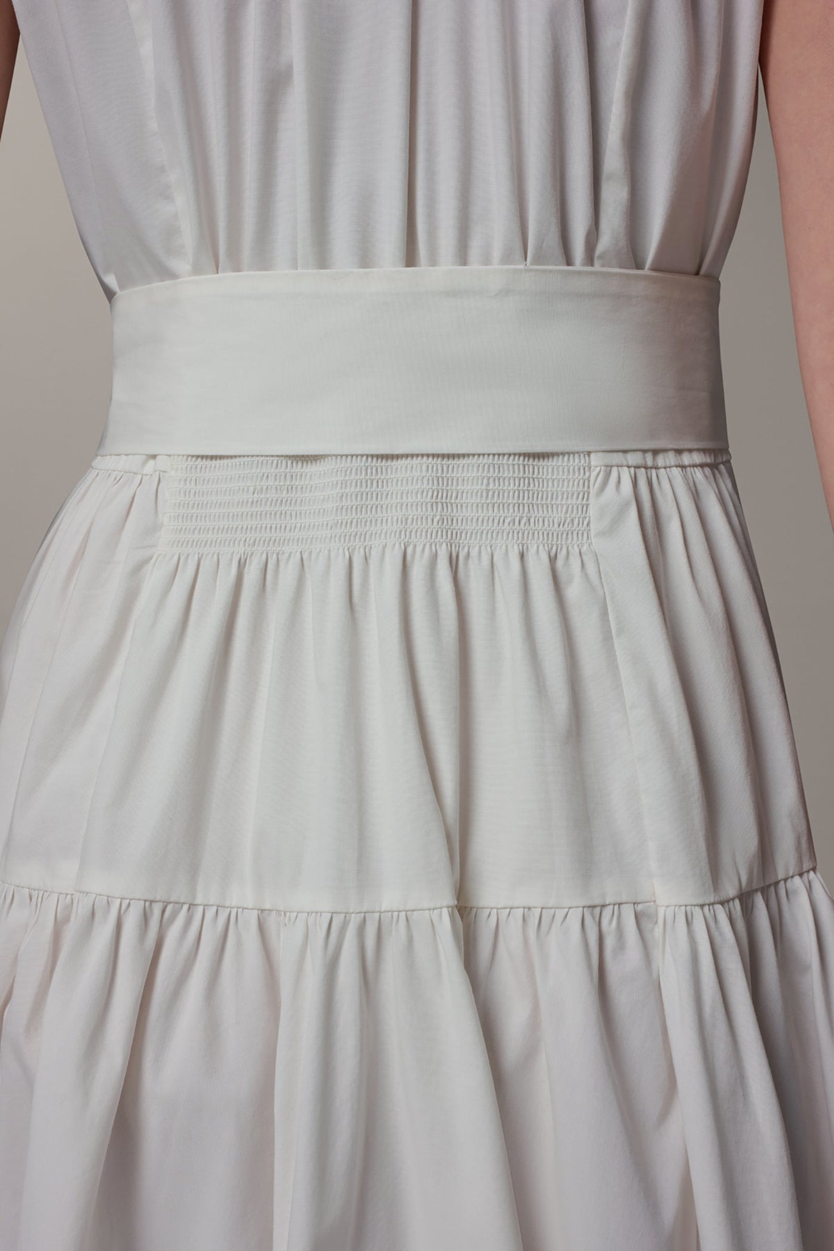 CAP SLEEVE MIDI SHIRT DRESS