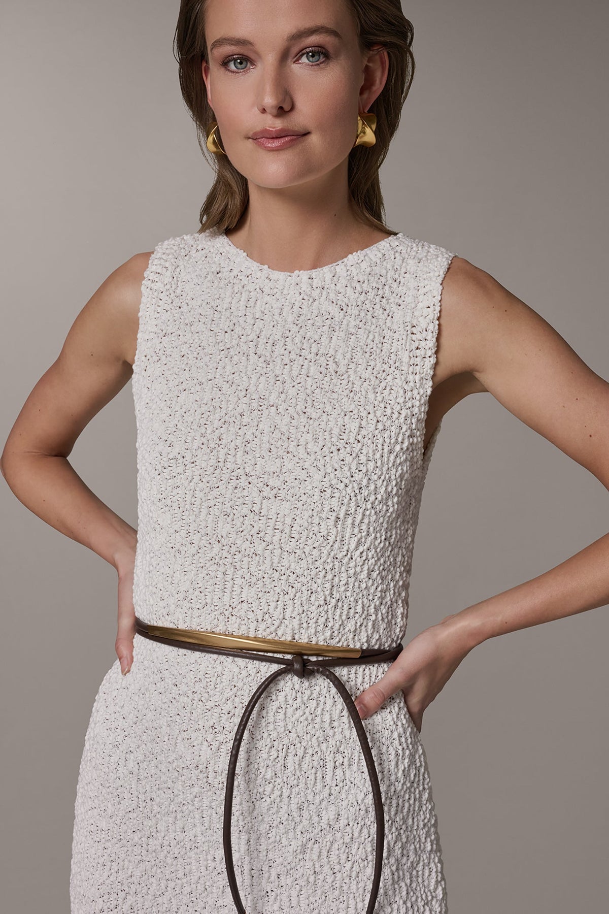 BOUCLE KNIT DRESS