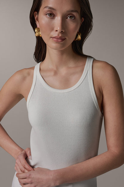SLEEVELESS HALTER TANK