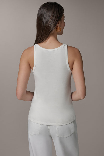 SLEEVELESS HALTER TANK