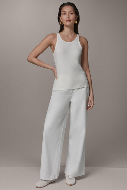 SLEEVELESS HALTER TANK